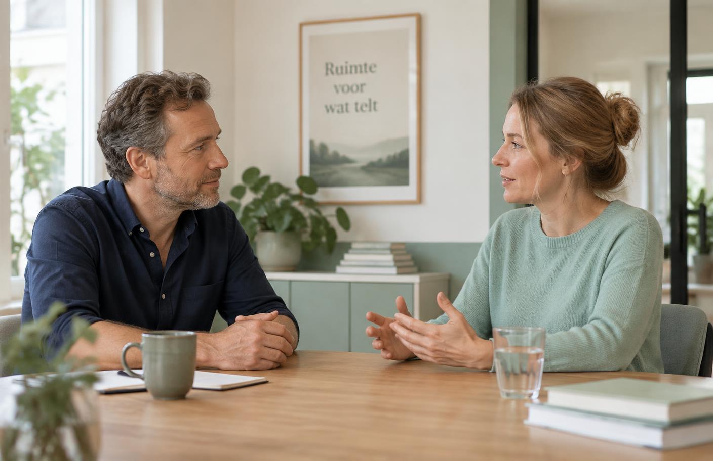 Rustig persoonlijk gesprek bij Spruitje